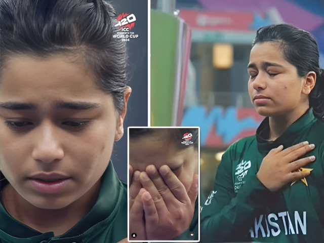 fatima sana tears up during national anthem at women s t20 world cup fatima sana tears up during national anthem at women s t20 world cup