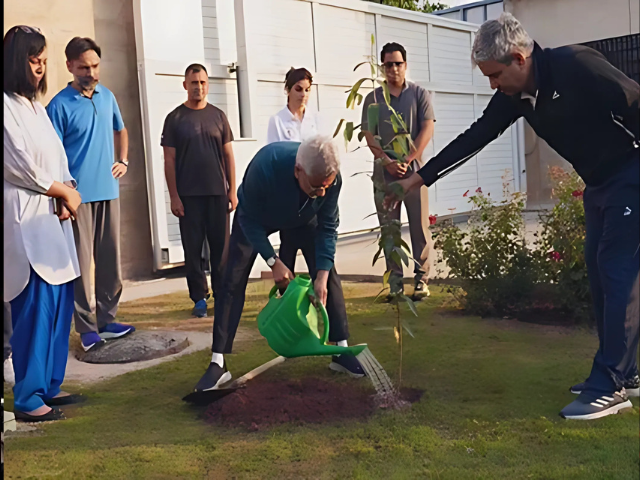 morning walk and tree planting jaishankar s activities at indian high commission morning walk and tree planting jaishankar s activities at indian high commission