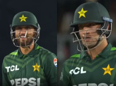 watch salman agha naseem s banter caught on stump mic watch salman agha naseem s banter caught on stump mic