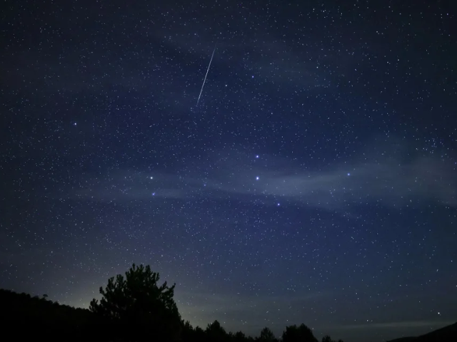 a quadrantid meteor streaks across the sky over the beypazari district of ankara turkey on january 5 2022 fatih kurt anadolu agency getty images