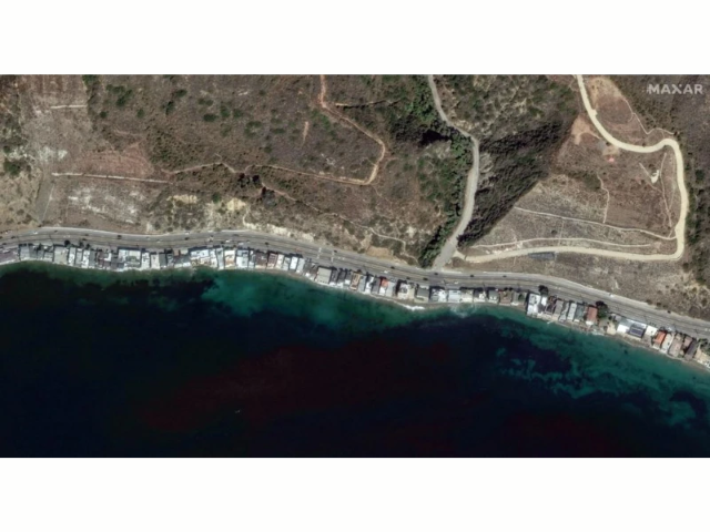 Photo: Maxar Technologies Here's what the Pacific Coast Highway along the Malibu coastline looked like before the Palisades fires