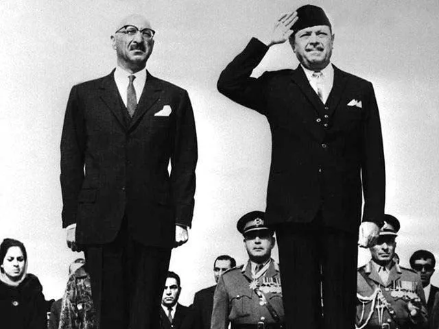 king zahir shah with president ayub khan photo file king zahir shah with president ayub khan photo file