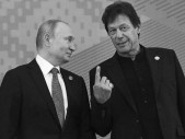 vladimir putin and imran khan pose for a photo photo afp