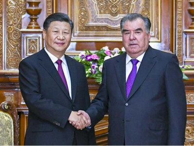 chinese president xi jinping and his tajik counterpart emomali rahmon hold talks in tajikistan photo afp