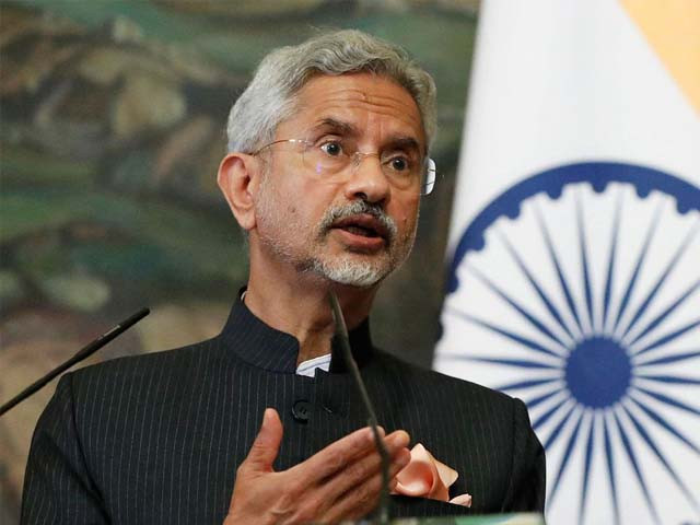 india s minister of external affairs subrahmanyam jaishankar attends a press conference photo afp