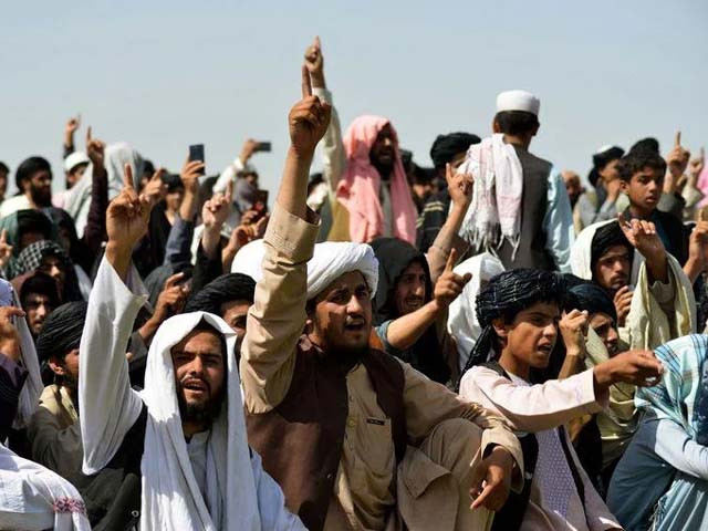 taliban supporters gather to celebrate the us withdrawal of all its troops out of afghanistan photo afp