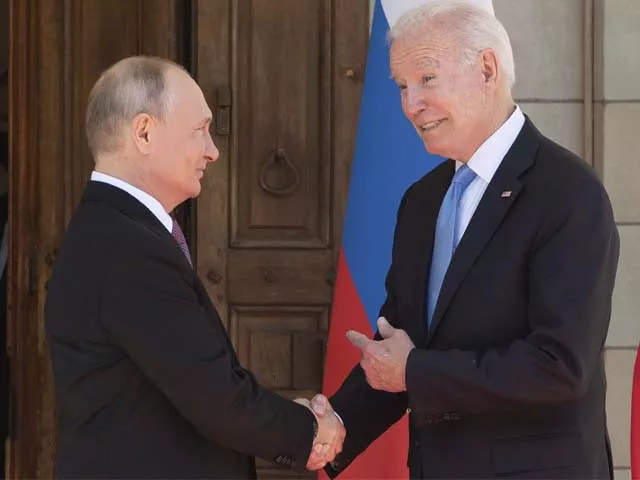 us president joe biden and russian president vladimir putin shake hands on june 16 2021 photo afp us president joe biden and russian president vladimir putin shake hands on june 16 2021 photo afp