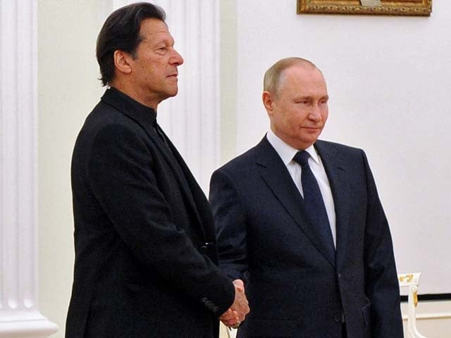 vladimir putin and imran khan shake hands during a meeting in moscow photo afp file vladimir putin and imran khan shake hands during a meeting in moscow photo afp file