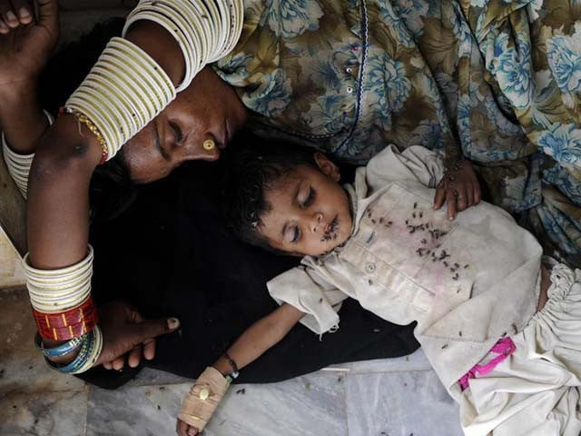 a mother and her child during a famine in sindh photo afp a mother and her child during a famine in sindh photo afp