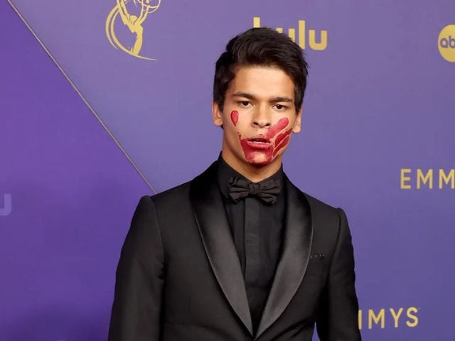 d pharaoh woon a tai delivers powerful message at 2024 emmy awards with symbolic red handprint d pharaoh woon a tai delivers powerful message at 2024 emmy awards with symbolic red handprint