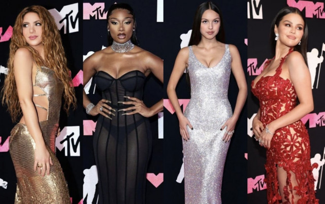 artists came dressed to the nines ready to bag the gilded astronaut best looks from the 2023 vmas