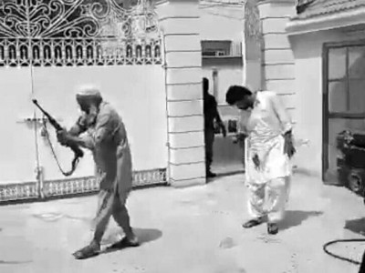 nine injured as security guard opens fire on tv drama set in karachi s dha