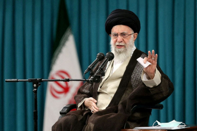 iran s supreme leader ayatollah ali khamenei speaks during a meeting with a group of students in tehran iran november 2 2022 office of the iranian supreme leader wana west asia news agency handout via reuters iran s supreme leader ayatollah ali khamenei speaks during a meeting with a group of students in tehran iran november 2 2022 office of the iranian supreme leader wana west asia news agency handout via reuters