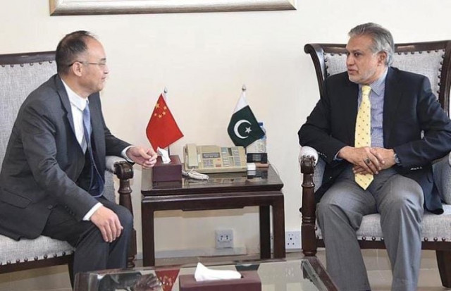 chinese ambassador to pakistan nong rong and finance minister mohammad ishaq dar discussed the issue of rollover and refinancing of nearly 6 3 billion commercial loans and the central bank debt in a meeting photo app chinese ambassador to pakistan nong rong and finance minister mohammad ishaq dar discussed the issue of rollover and refinancing of nearly 6 3 billion commercial loans and the central bank debt in a meeting photo app