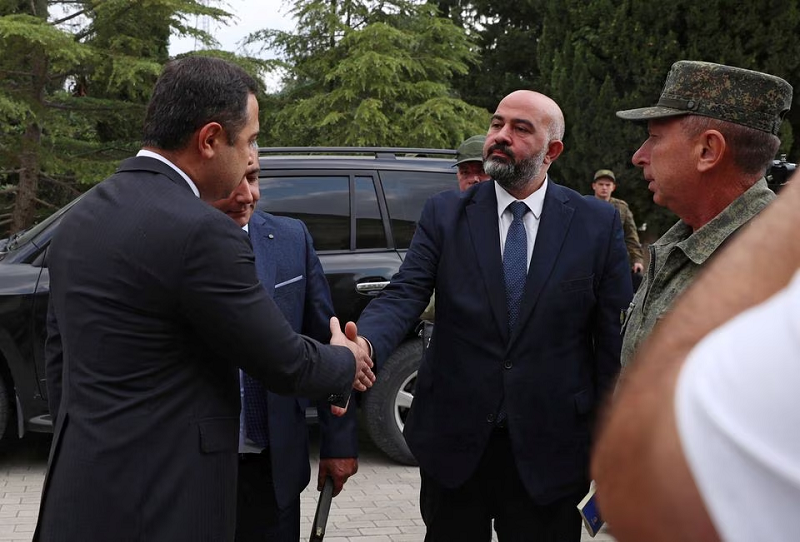 davit melkumyan deputy of the national assembly of the nagorno karabakh arrives in the armenian delegation for talks in the town of yevlakh azerbaijan september 21 2023 photo reuters