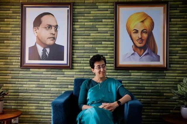 member of aam aadmi party aap and delhi s education minister atishi in new delhi india march 27 2024 photo reuters