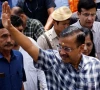 delhi chief minister arvind kejriwal gestures as he leaves following a visit to a temple in new delhi india may 11 2024 photo reuters