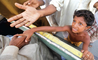 deluge threatens shahdadkot city