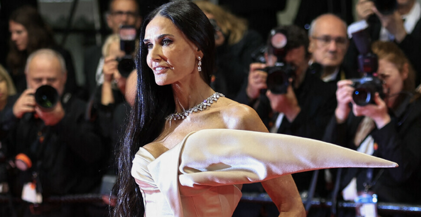 demi moore at the substance premiere cannes film festival 2024 courtesy afp