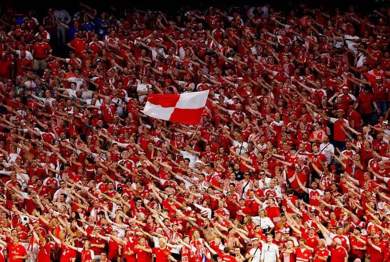 general view of denmark fans in the stands during the match munich football arena munich germany june 25 2024 photo reuters general view of denmark fans in the stands during the match munich football arena munich germany june 25 2024 photo reuters