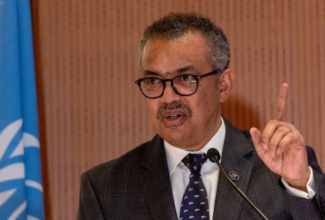 director general of the who dr ghebreyesus attends the world health assembly at the united nations in geneva switzerland may 21 2023 photo reuters