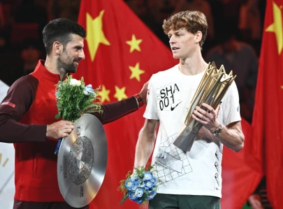 sinner denies djokovic 100th career title