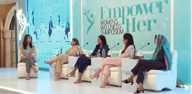 panelists express their views at a symposium on women s health and well being photo express