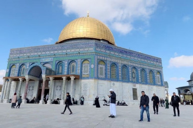 the dome of the rock in the al aqsa compound also known to jews as the temple mount in jerusalem s old city february 9 2024 photo reuters file