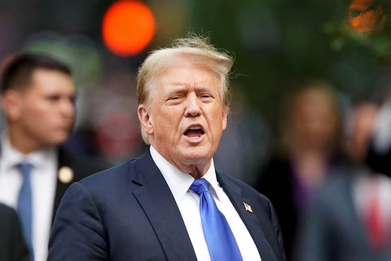 former us president donald trump walks outside trump tower in new york city us may 30 2024 photo reuters