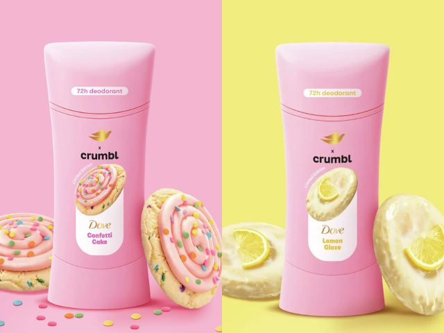 dove teams up with crumbl for limited edition cookie inspired body care line