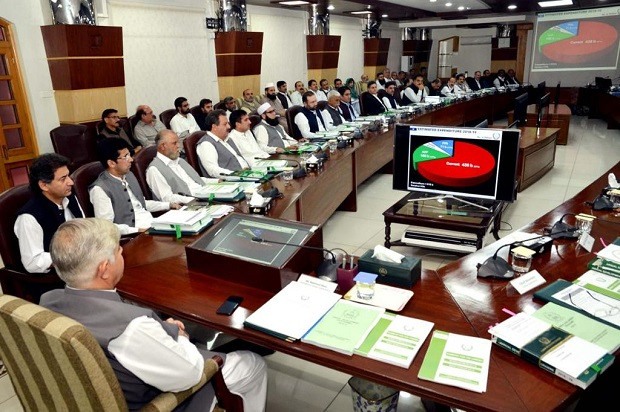 chief minister of khyber pakhtunkhwa mahmood khan chairing a provincial cabinet meeting at cabinet room civil secretariat peshawar photo twitter infokpgovt