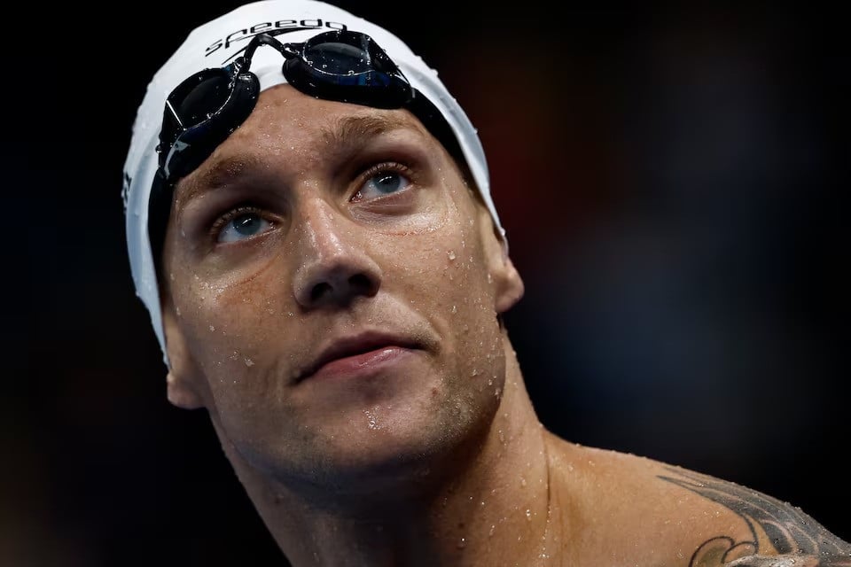 caeleb dressel of united states during the warmup before the semifinal at paris la defense arena nanterre france on august 2 2024 photo reuters