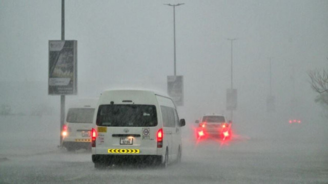 dubai s roads were badly hit by the heavy downpours photo afp dubai s roads were badly hit by the heavy downpours photo afp