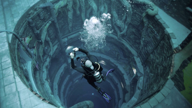 a diver experiences deep dive dubai the deepest swimming pool in the world photo afp a diver experiences deep dive dubai the deepest swimming pool in the world photo afp