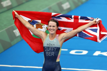 bermuda s duffy celebrates cool moment after making olympic history bermuda s duffy celebrates cool moment after making olympic history
