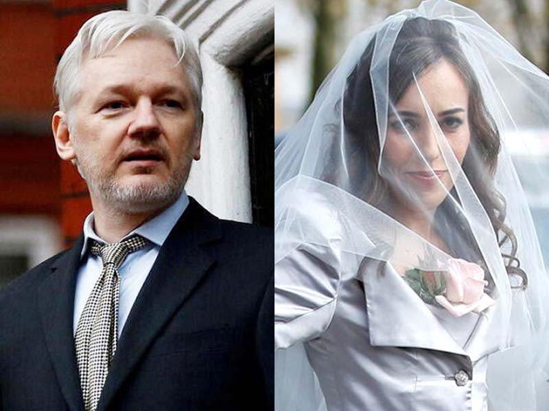 Photo of WikiLeaks' Assange gets married in UK high-security jail