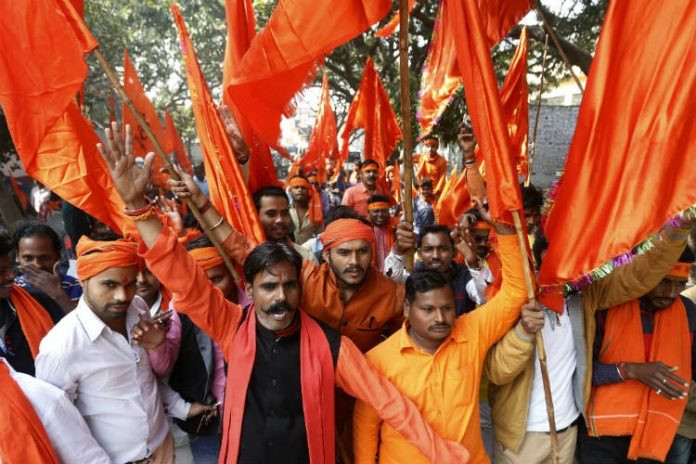 hindu protestors target construction of hajj house in dwarka near new delhi photo app