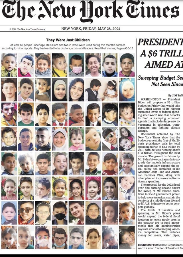 Netizens Surprised At Nyt S Article On Children Killed In Gaza