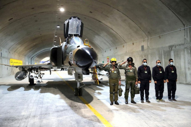 iran reveals an underground air force base irna says iran reveals an underground air force base irna says