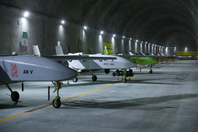 iran shows off underground drone base but not its location iran shows off underground drone base but not its location