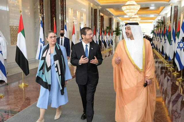 israel supports uae security needs president says on first visit