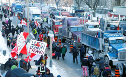 thousands stage peaceful protest in ottawa against canada s vaccine mandates thousands stage peaceful protest in ottawa against canada s vaccine mandates