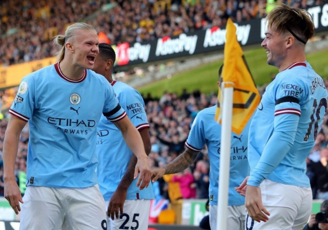 grealish haaland destroy wolves