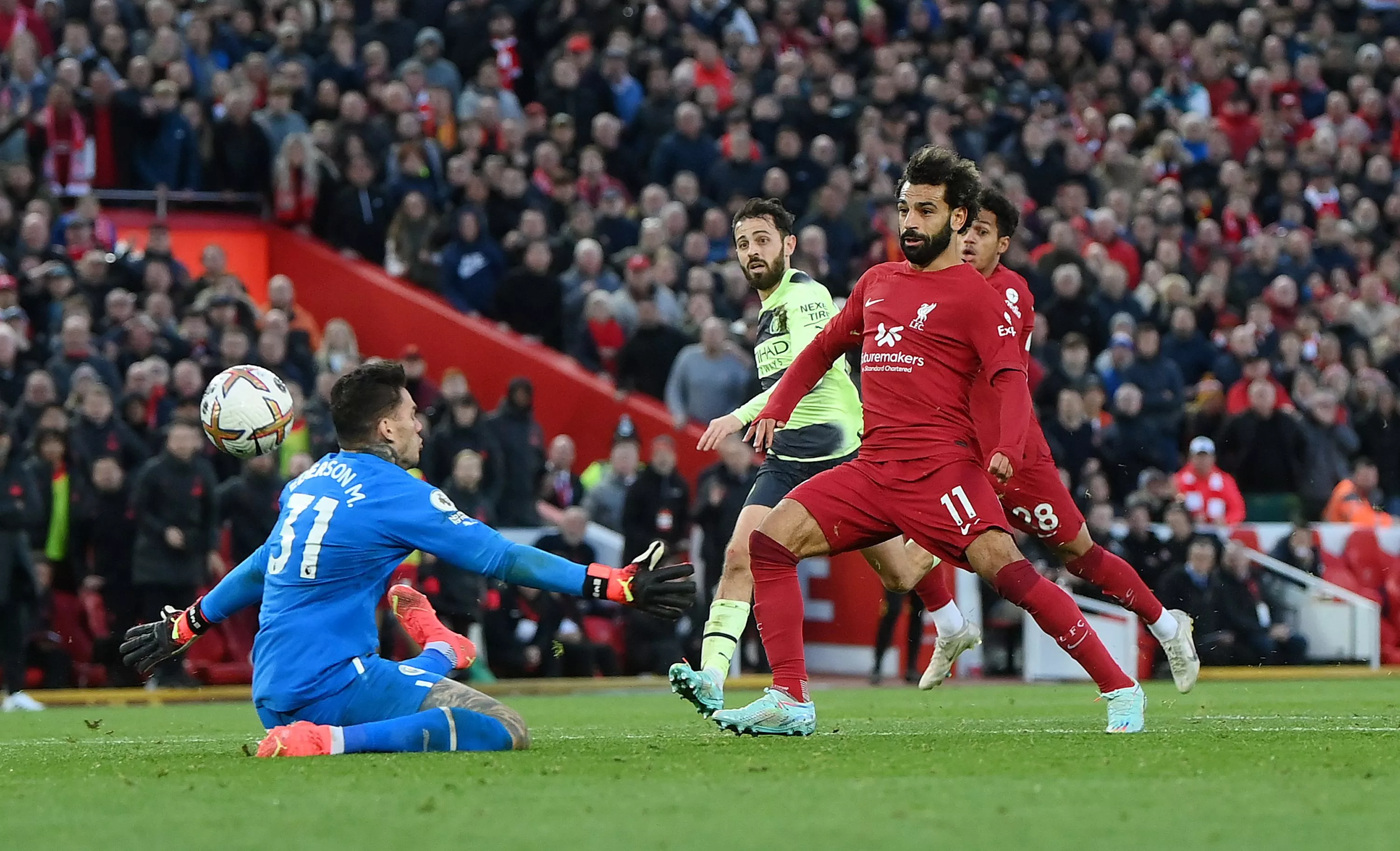 salah downs man city to give liverpool lift off