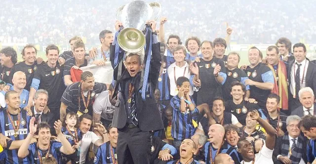 inter lift champions league as mourinho walks out for real inter lift champions league as mourinho walks out for real