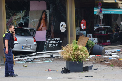 car drives into crowd on berlin shopping street one dead car drives into crowd on berlin shopping street one dead