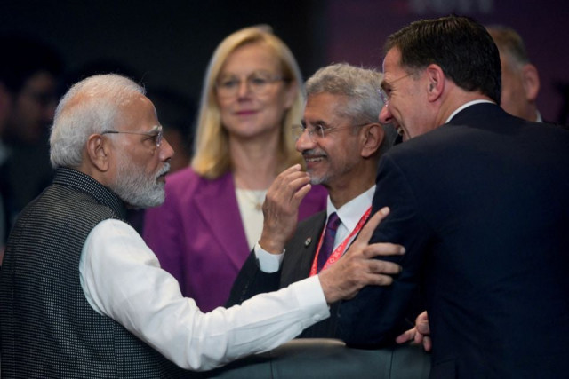 india s prime minister narendra modi l india s foreign minister subrahmanyam jaishankar and netherlands prime minister mark rutte chat at the opening of the g20 summit in nusa dua on the indonesian resort island of bali on november 15 2022 reuters india s prime minister narendra modi l india s foreign minister subrahmanyam jaishankar and netherlands prime minister mark rutte chat at the opening of the g20 summit in nusa dua on the indonesian resort island of bali on november 15 2022 reuters