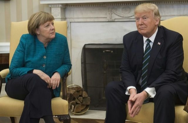 german chancellor angela merkel with us president donald trump photo afp