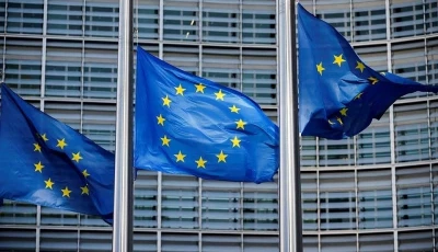 european union flags fly outside the european commission headquarters in brussels belgium photo reuters file