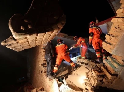 homes collapse as earthquake kills more than 100 in china s rural gansu